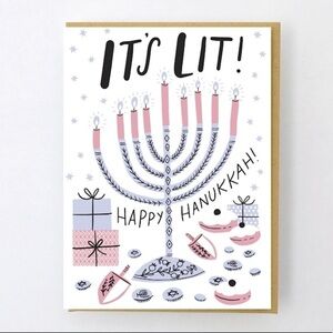 NEW Hello Lucky Happy Hanukkah greeting card